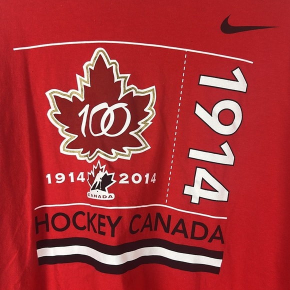 Nike Team Canada Hockey Long Sleeve Tee - 100 Years of Hockey Canada, Size XL - Picture 3 of 8